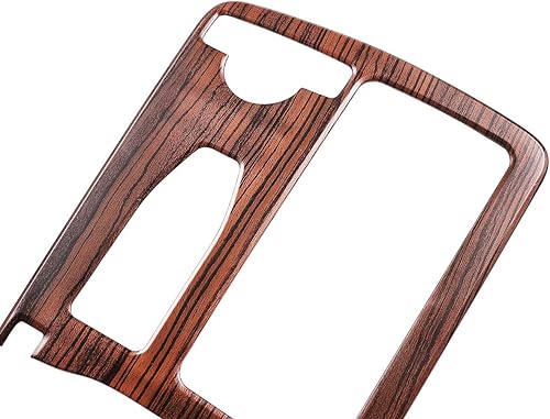 Miniatura 7 de CHEYA Cubierta del marco de la cubierta del marco de la consola central del grano del pino del ABS para Mercedes Benz Clase C W204 2008-2013