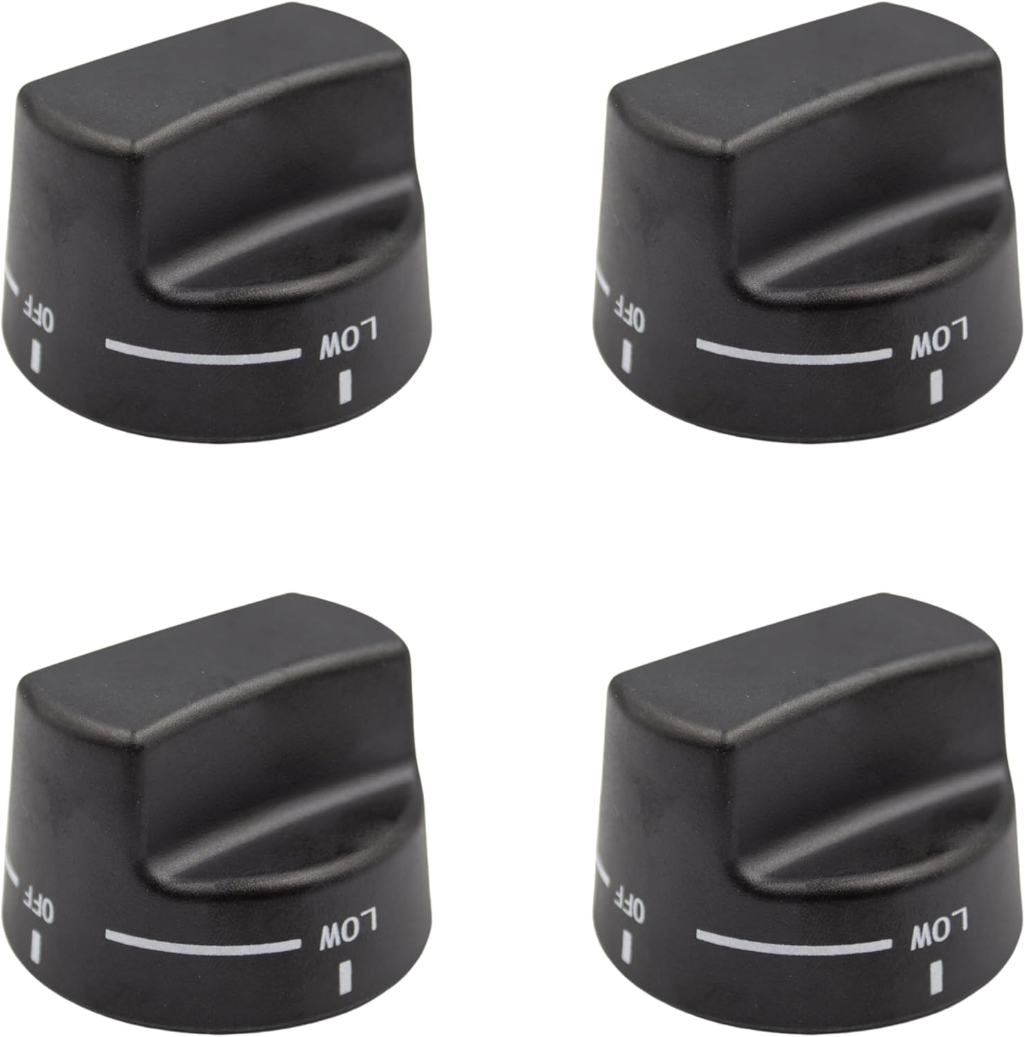 PA010034 (Black) Burner Range Knob (Plastic) Compatible with Top Brands Replaces with VGSC30, VGSS30, PA010034, VKNPA010034, VGIC485-6GSS, AP5315062, VKNPA010034, VGRC48 (4-Pack)