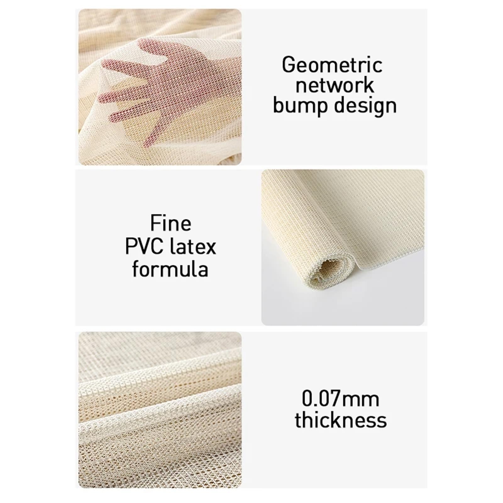 rutschfeste Teppichgreifermatte rutschfeste, rutschfeste Teppichunterlage, Griffmatte, PVC-Teppich, Hartholzboden, Greifer, Heimbettmatte, Teppich, Matratzenblatt Rug Gripper (Color : 1, Size : 2.2X
