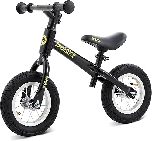 Bobike Bicicleta de Equilibrio para Niños Pequeños con Neumáticos de Goma Inflables, Juguetes de Bicicleta de Equilibrio para Empujar para Niños de