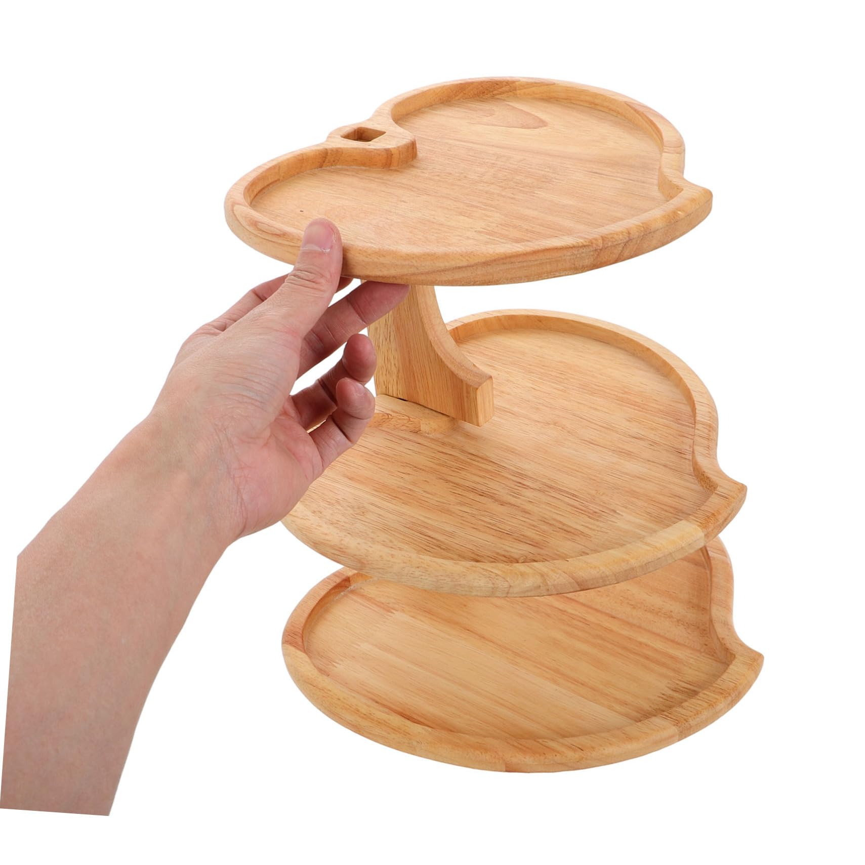 DECHOUS Herzförmiger Cupcake Turm 3-stöckig für Geburtstage | Khaki Farbton, zum Präsentieren von Snacks und Süßwaren, Vielseitig Einsetzbar bei Saisonaler Herbstdeko
