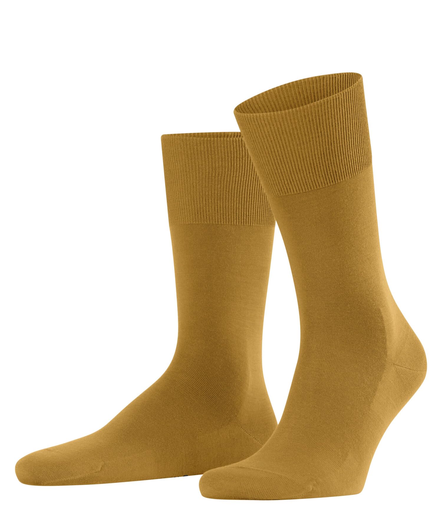 FALKE Men's ClimaWool M So Temperature-Regulating Plain 1 Pair Socks, Yellow Amber 1851, 7-8