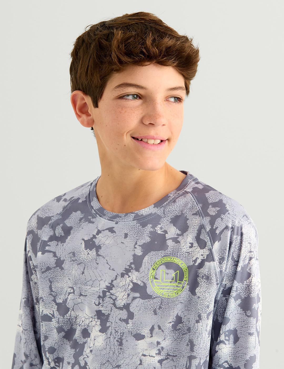 HUK Unisex-Child Pursuit Kc Scott Long Sleeve, Fishing Shirt for Kids