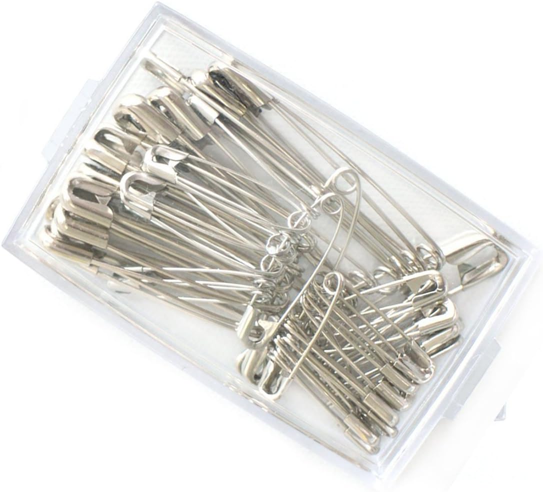 Malmo Assorted Safety Pins, 4 Size, 100-Count