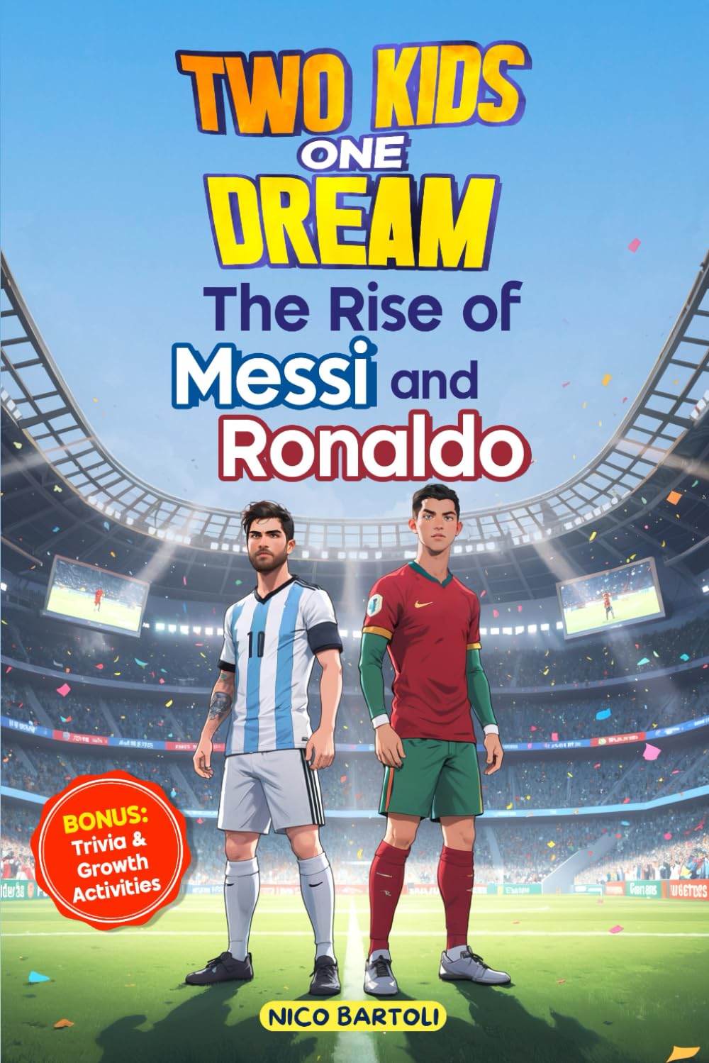 Soccer Books For Kids 8-12: Two Kids One Dream The Rise of Messi and Ronaldo: Build confidence, resilience and a growth mindset through the inspiring stories of two true football legends