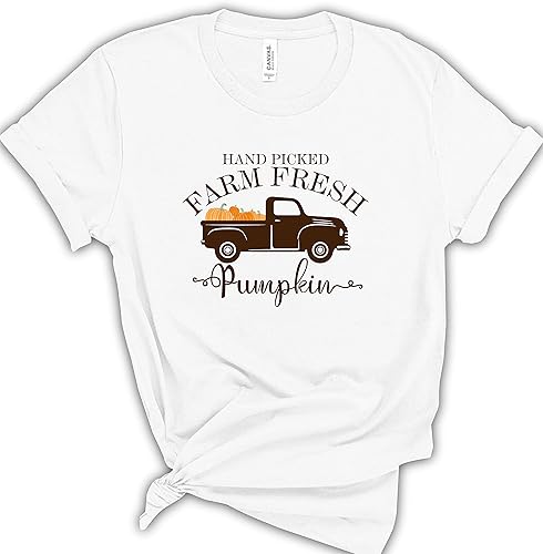 Miniatura 7 de Hand-Picked Farm Fresh T-Shirts, Farming Clothes For Women And Men, Pumpkin T-Shirt, Pumpkin Farmer Shirts, Farm Truck Shirt, Pumpkin Patch Casual