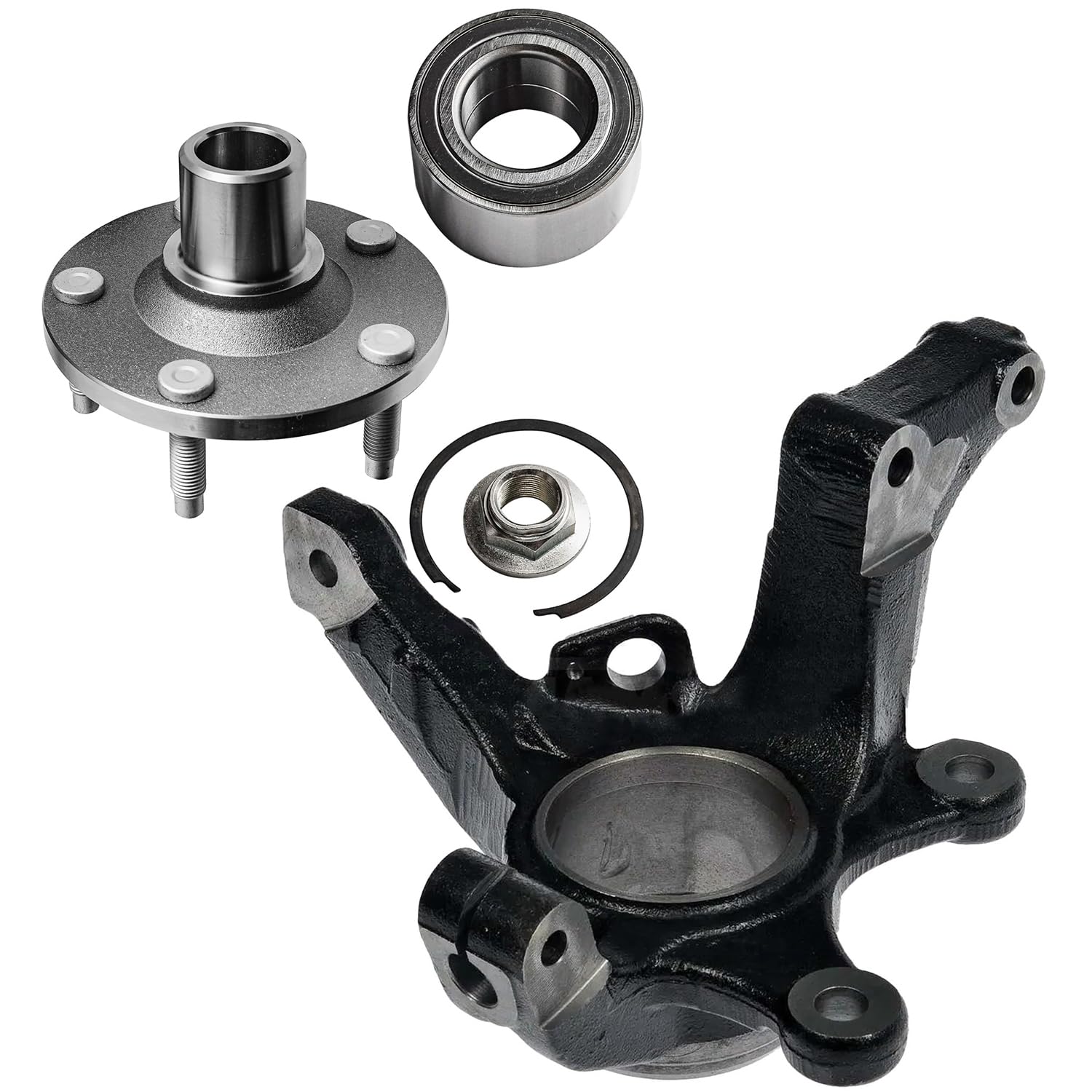 Detroit Axle - 2pc Front Steering Knuckle Kit for 2005-2012 Ford Escape