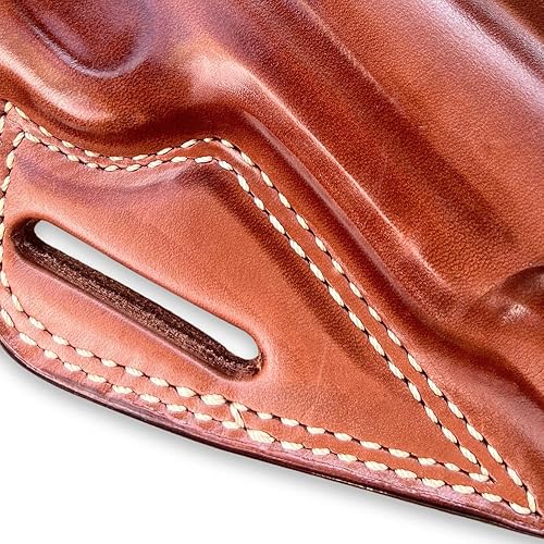 Miniatura 8 de Premium The Ultimate - Funda de piel para panqueques OWB para todos 1911 BBL Colt, Kimber, para, Springfieldd, Sigg, Rugerr, Remington, RH Draw,