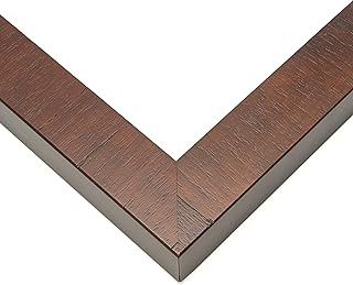 22x30 Shadow Box Brown Walnut Wood Texture Display Frame | 1 Inch Deep | 1.375 Inch Moulding Width | Includes Shatter Resistant Acrylic Plexiglass, Backing and Hanging Hardware