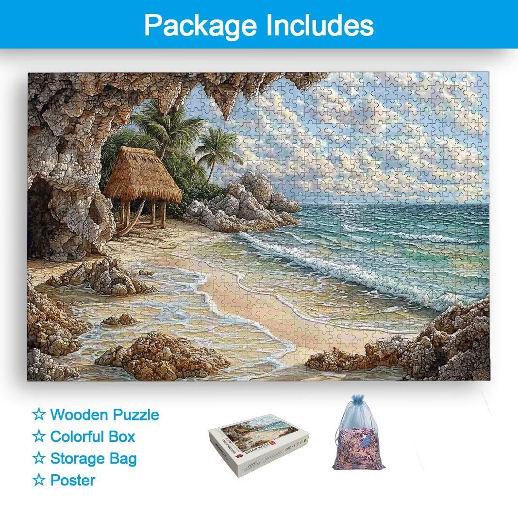 Puzzle Playa, Puzzle 1500 Piezas para Adultos, Regalo Mujer/Hombre -2433