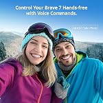 AKASO Brave 7 4K60FPS Appareil photo - Imperméable sous l'eau IPX8 20MP WiFi avec caméra tactile EIS 2.0 Zoom Support Contrôle de la voix externe Mic avec 2X 1350mAh Piles