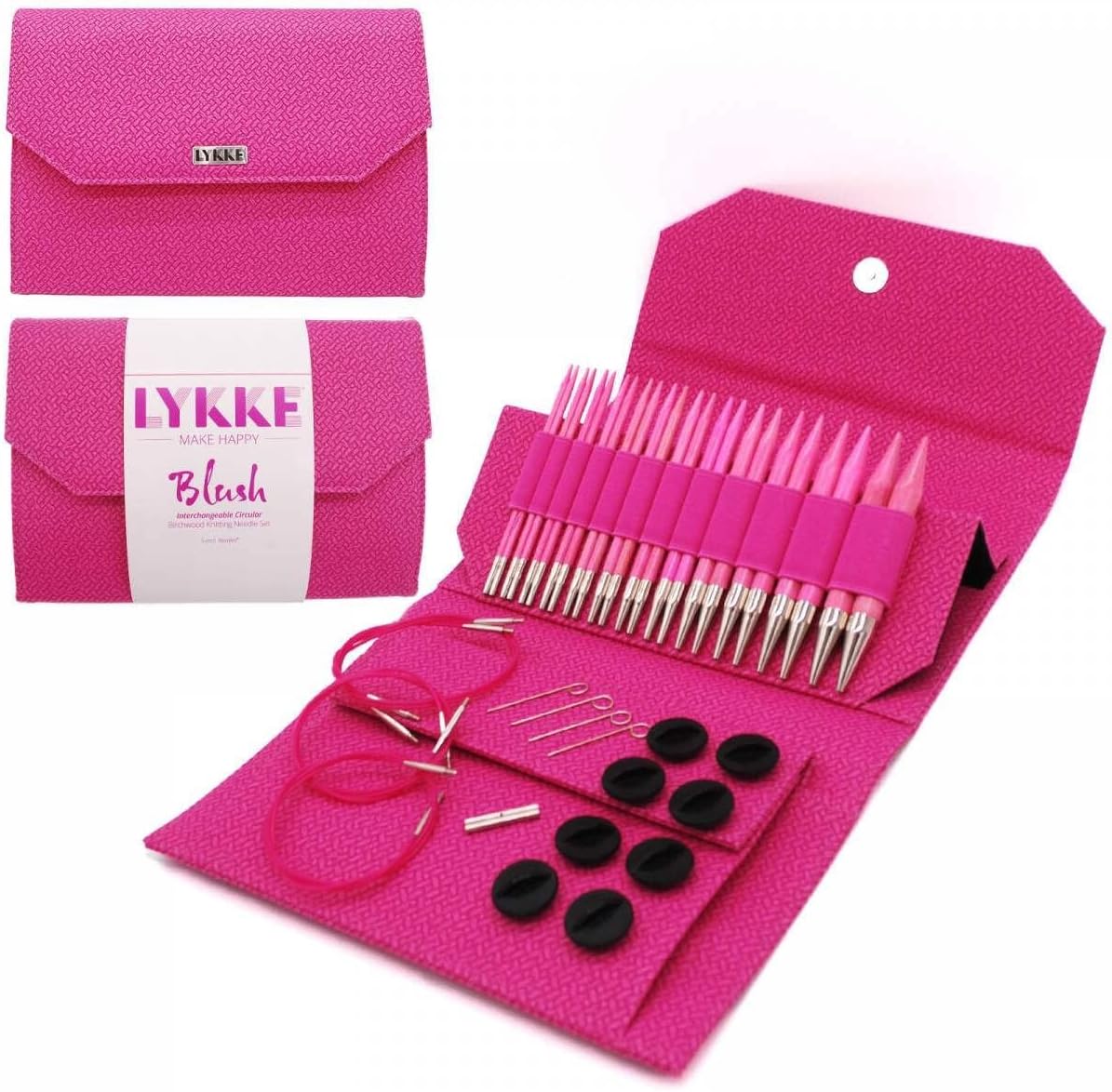 Lykke Interchangeable 5" Blush Needle Set