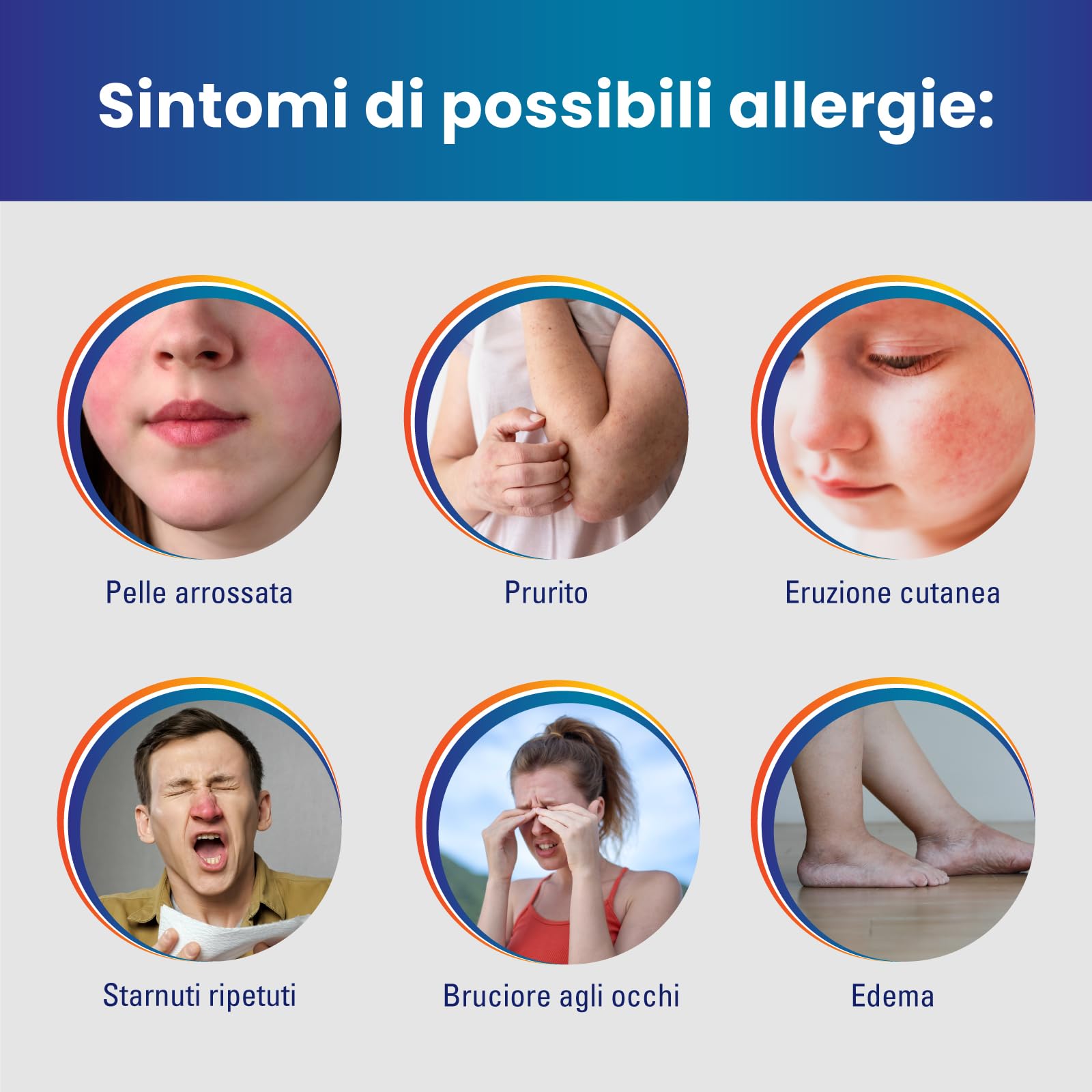 TEST ALLERGIE Adeste - Rapido fai da te per la rilevazione dei livelli IgE nel sangue. Determina la presenza di allergie. Confezione da 2 test