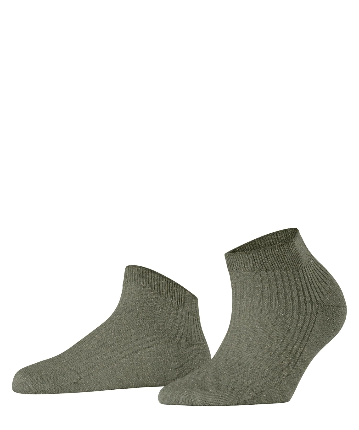 FALKE Women's Shiny W Sn Viscose Low-Cut Plain 1 Pair Trainer Socks, Green Leaf 7064, 2.5-5