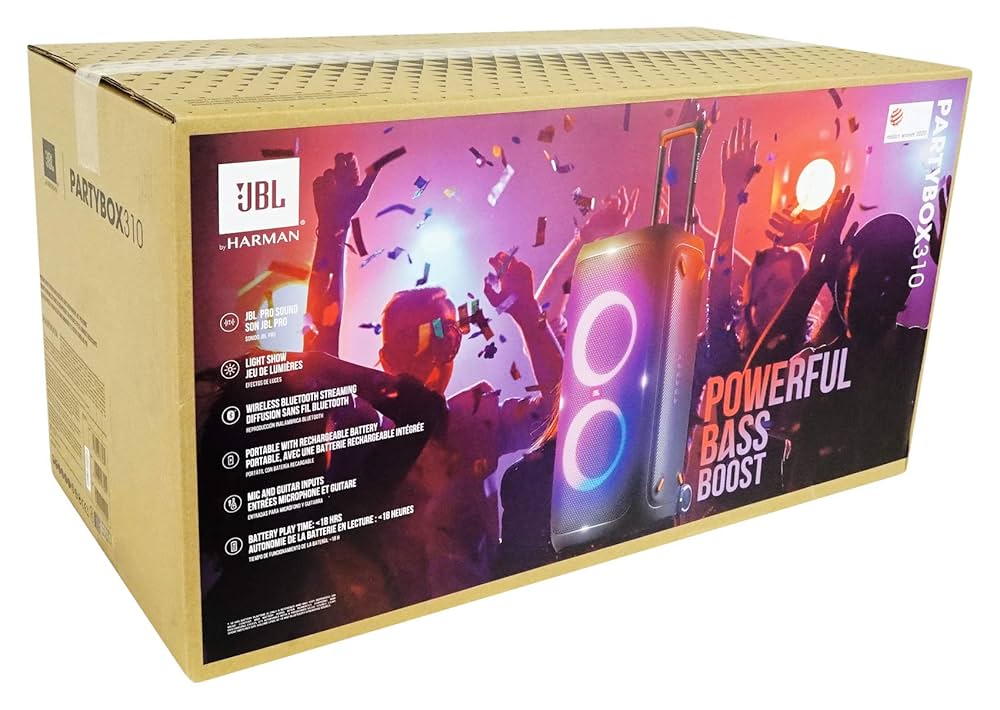 B*U様 JBL PartyBox 310 JBL Partybox 310 Portable Bluetooth Speaker with LED Lights