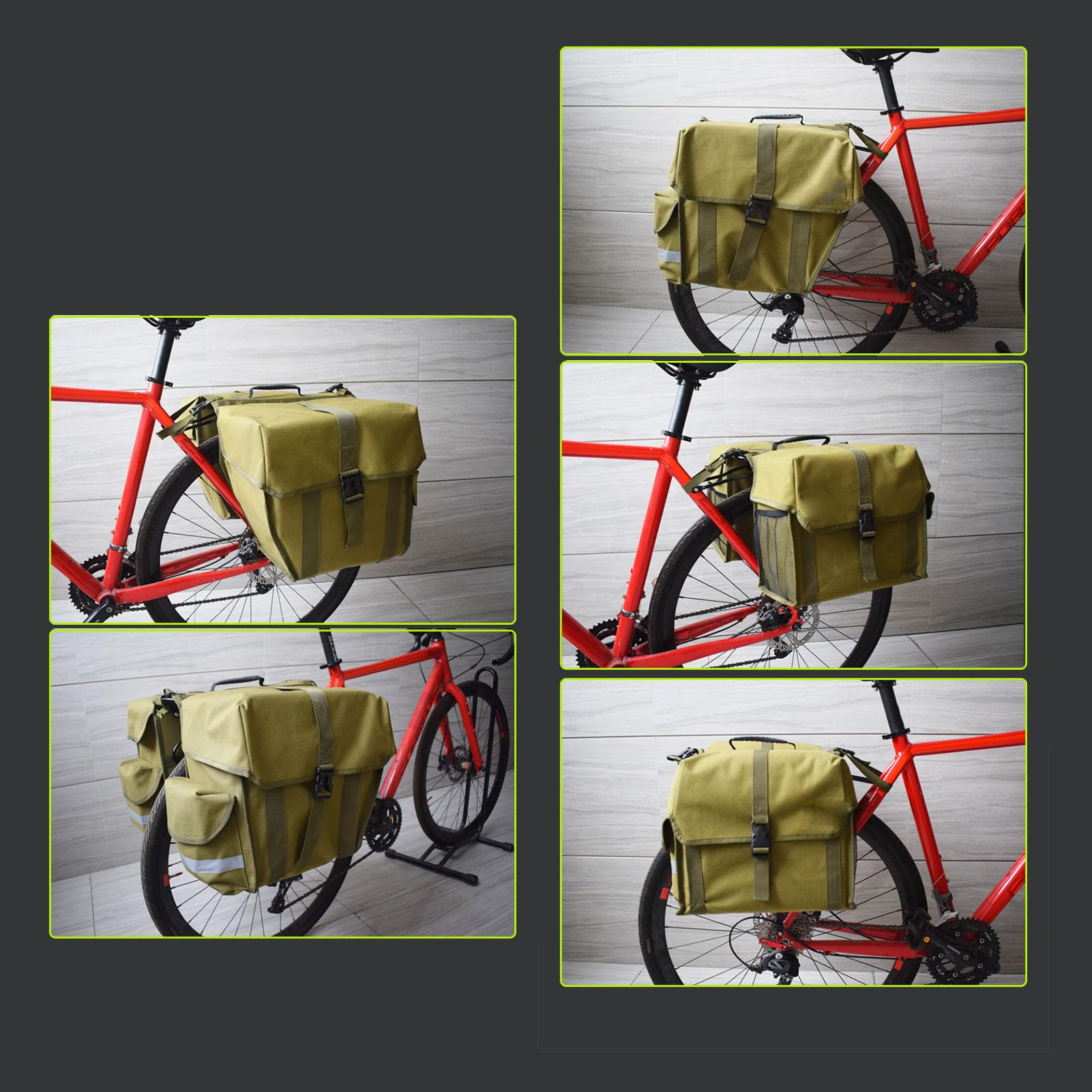 Changor Borsa per Baule da Bici Impermeabile Design a Doppio Strato per