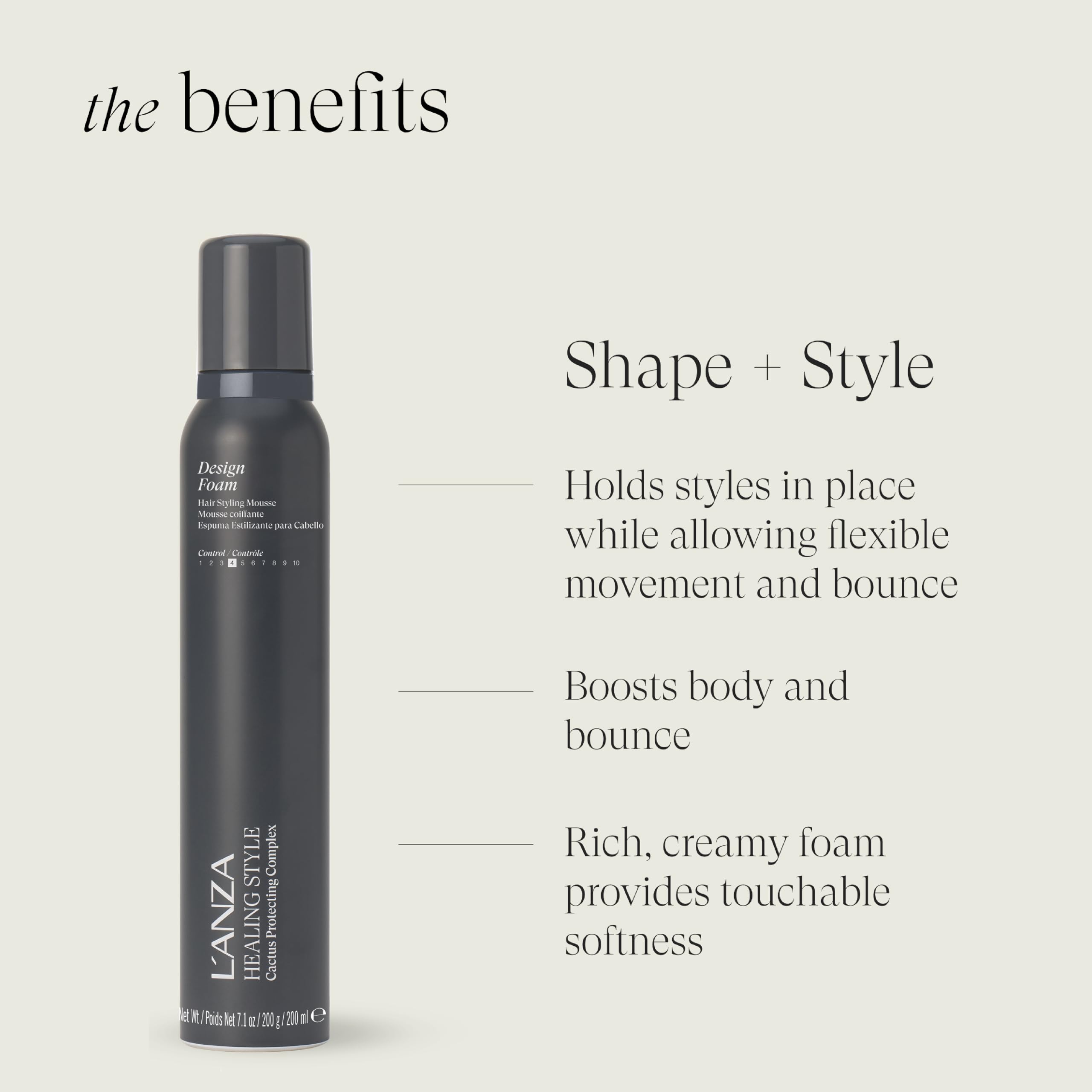 L'Anza Healing Style Pianka do Włosów, 210 ml