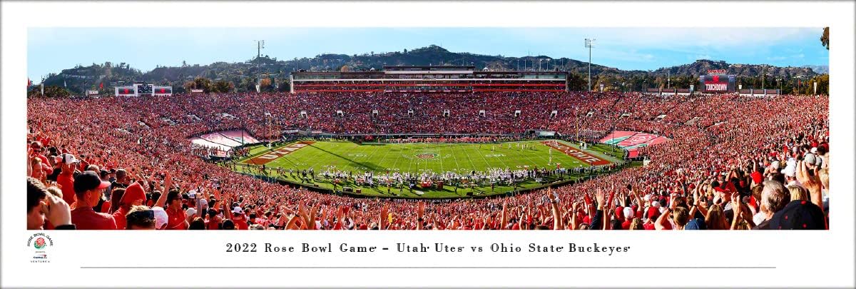 2022 Rose Bowl Game, Utah vs Ohio State - Panoramic Posters and Framed Pictures by Blakeway Panoramas