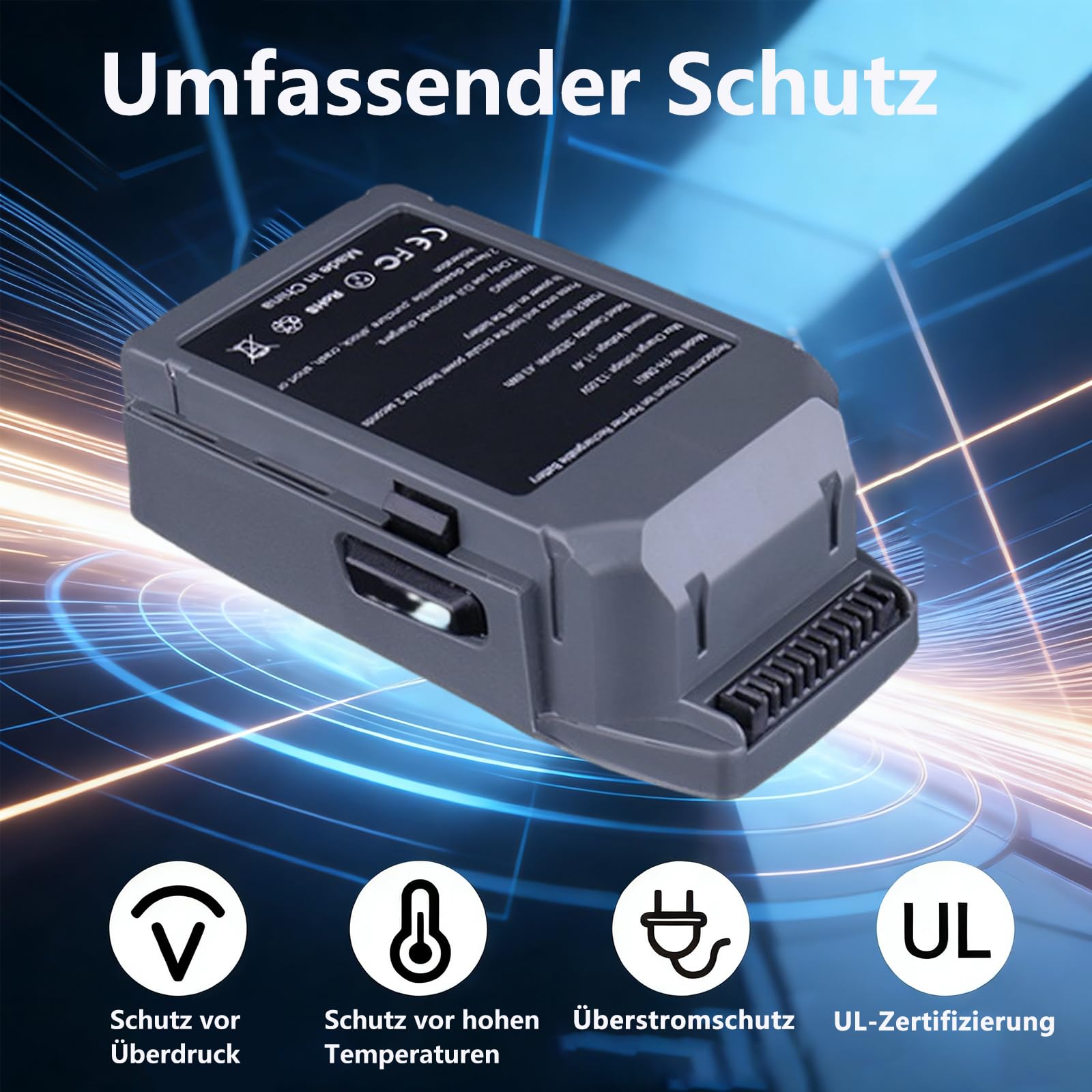 Mavic Pro Akku, 3830 mAh 11.4 V Max Flugzeit 31 Minuten – Ersatzakku für DJI Mavic Pro (Platinum/Alpine White) Drohne