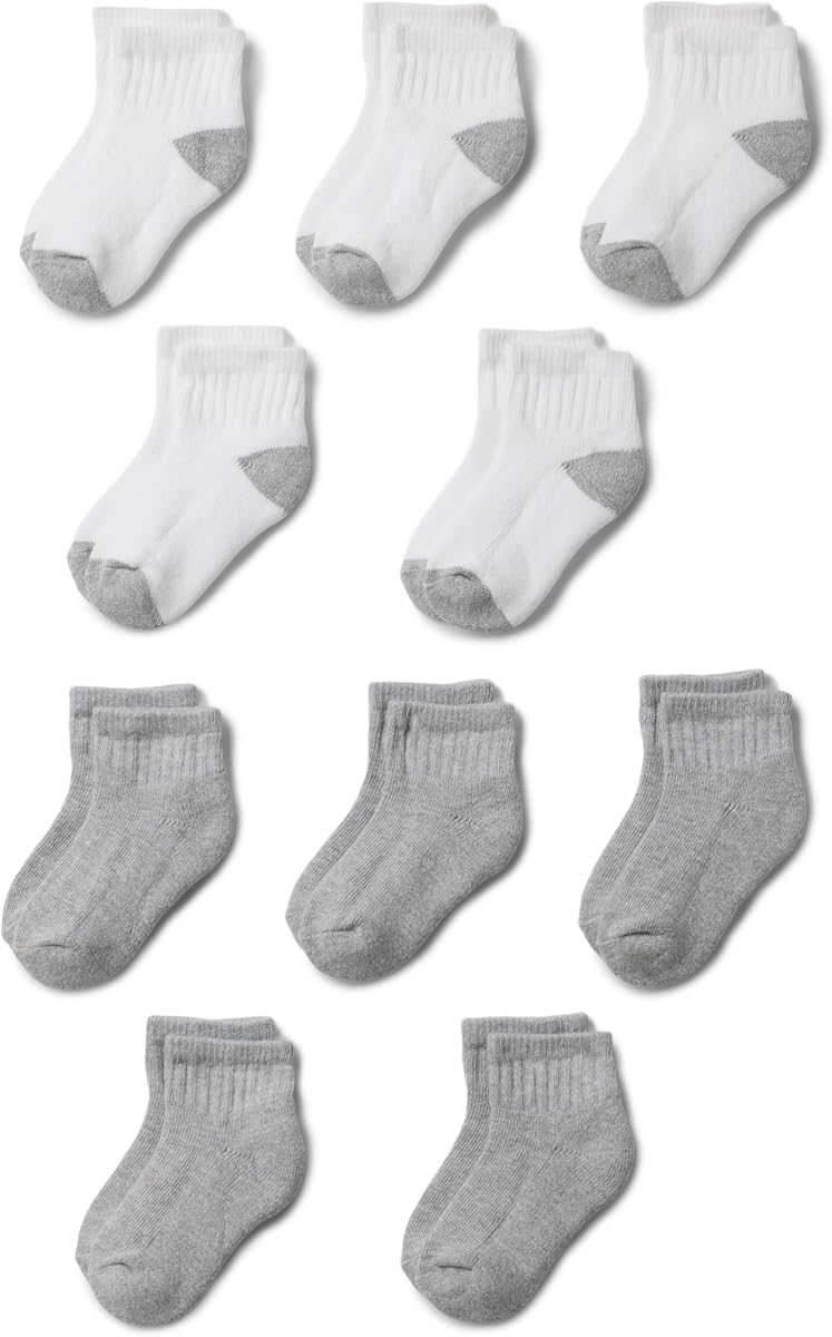 Amazon Essentials unisex_child Cushioned Ankle Socks