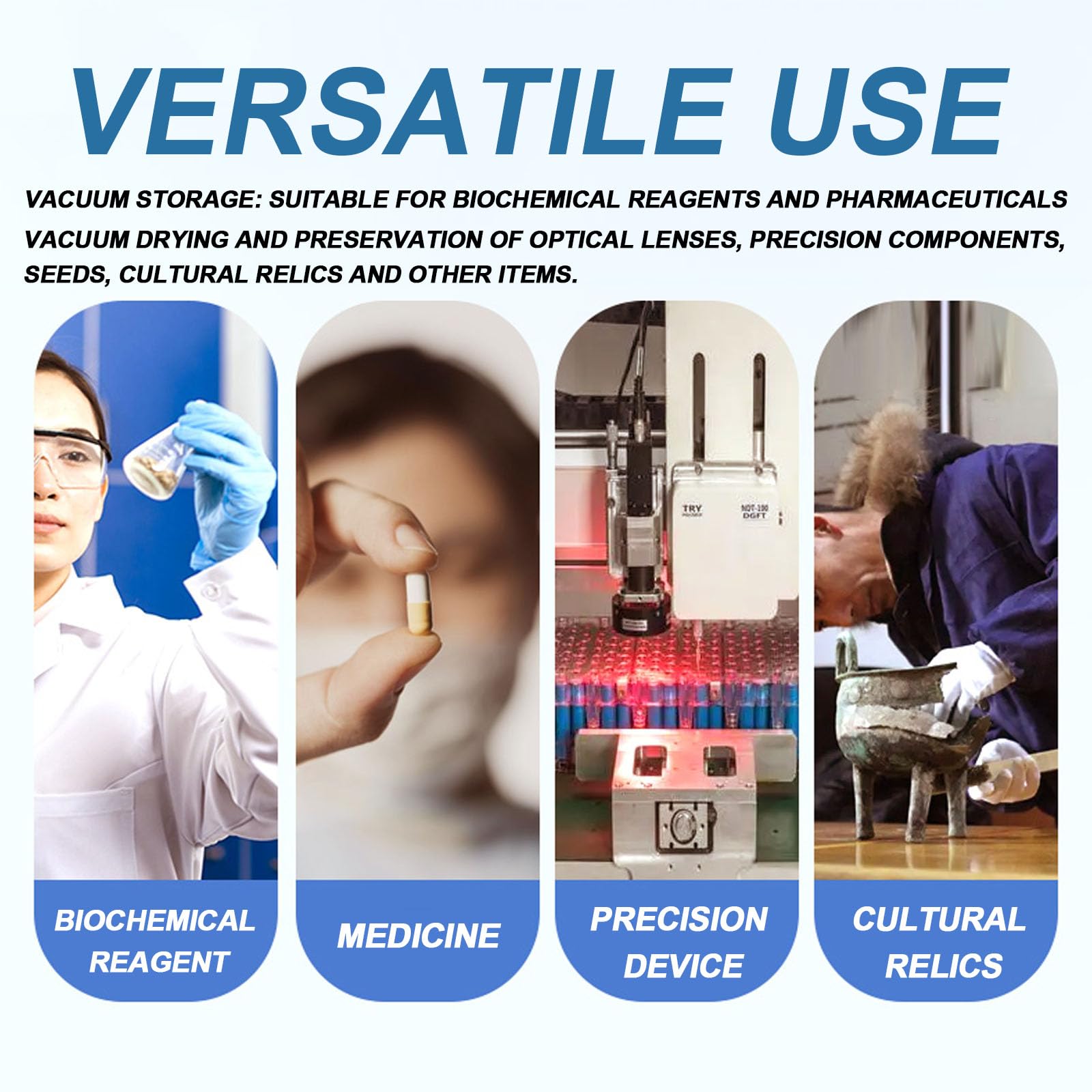 Professioneller 250-mm-Vakuumtrockner, Kleiner Labor-Exsikkator, Doppelventile, Glaswaren, Labor-Exsikkator-Trockner Mit Manometer, Versiegeltes Glas Zur Trockenlagerung