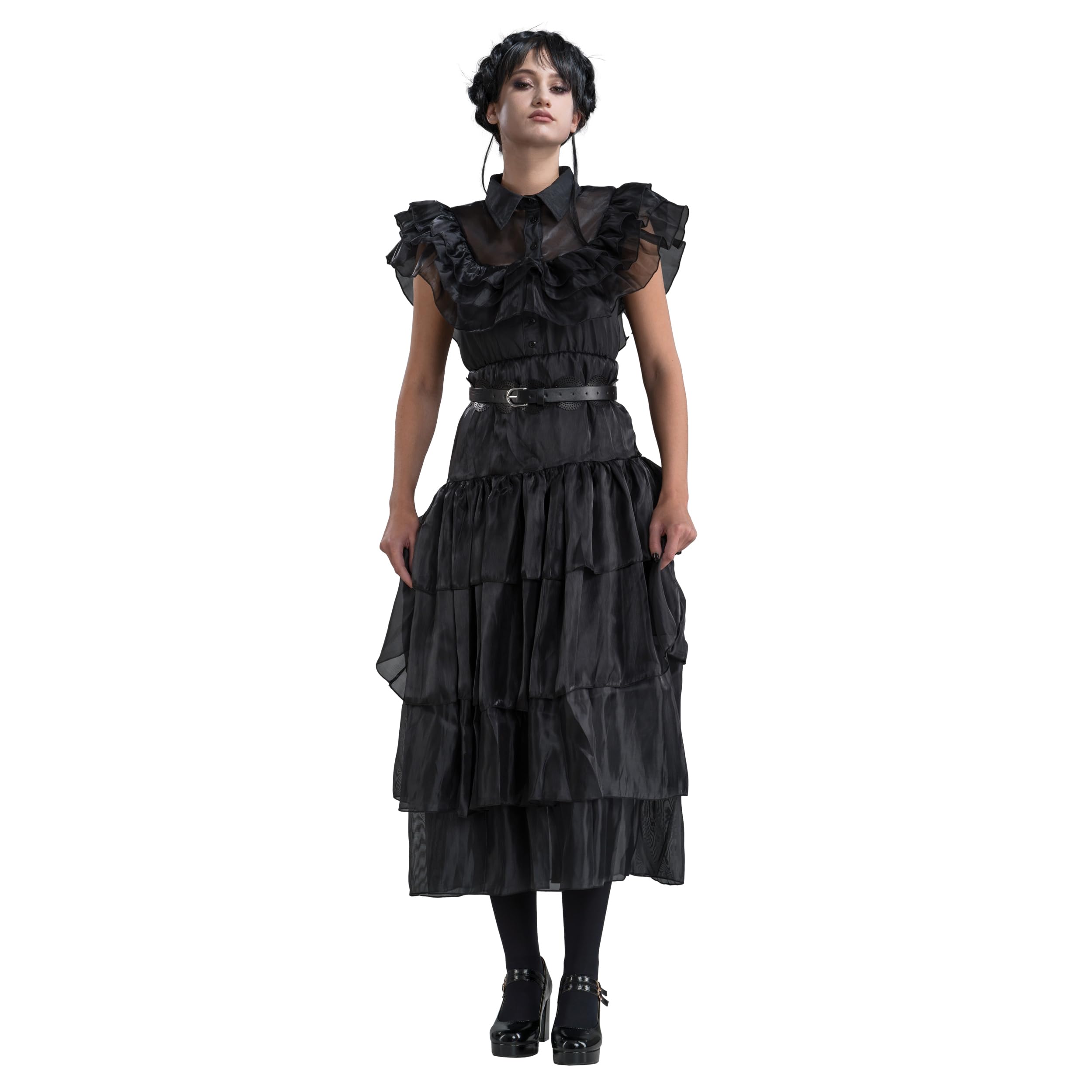 Baljurk kostuum Wednesday Addams™ voor kinderen - Vegaoo