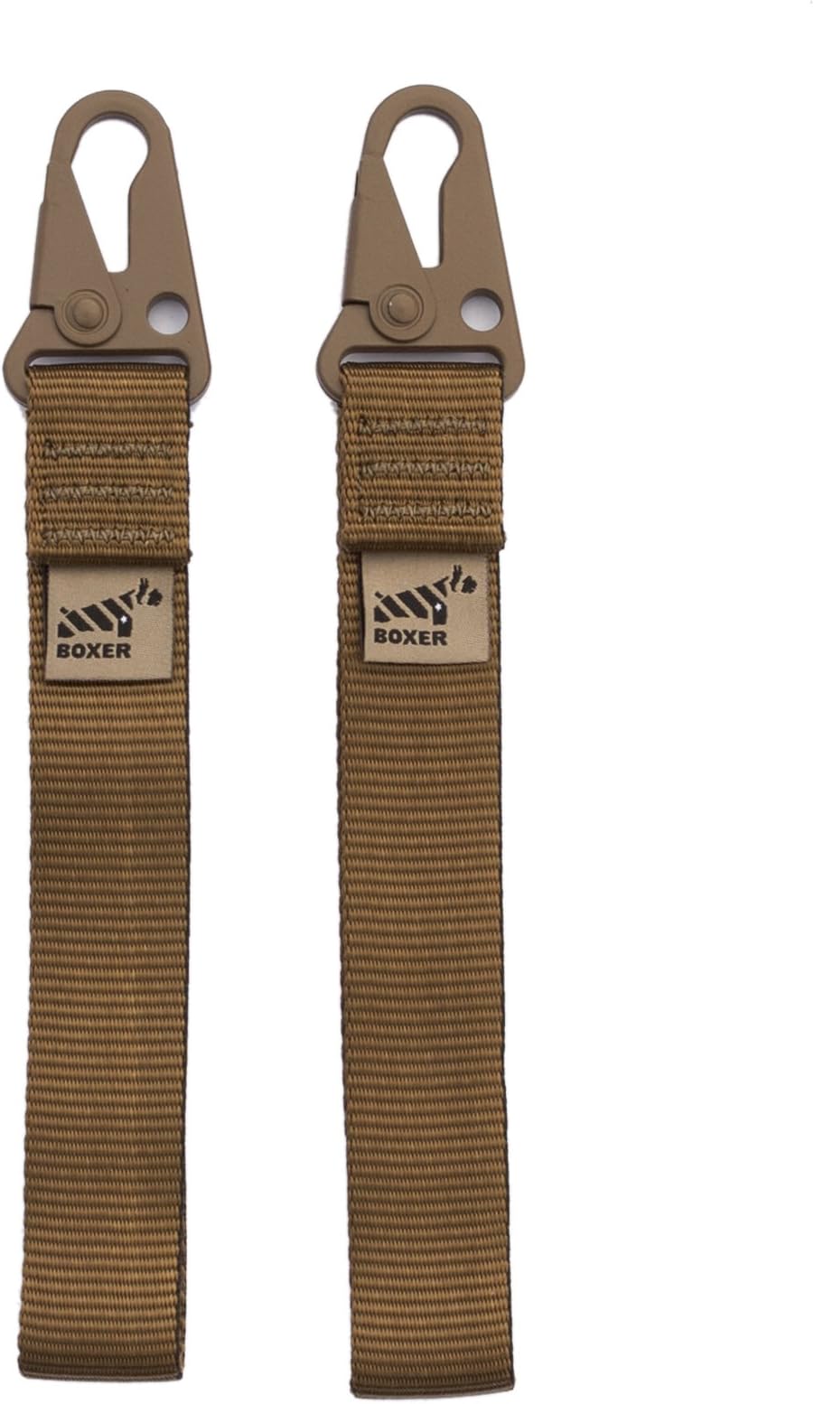 Key Whip Shorty Lanyard Keychain (2 Pack) Made in USA