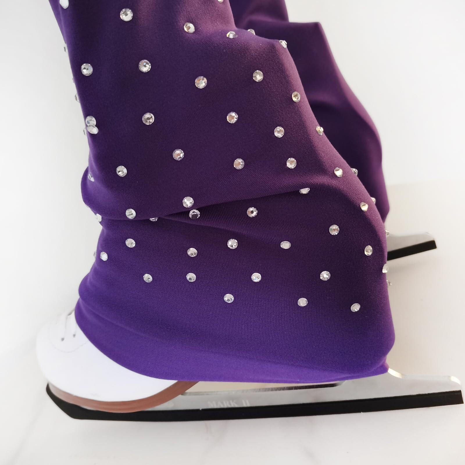 LIUHUO - Pantalones de Patinaje artístico para niñas, Transpirables, para Practicar la Cintura elástica cómoda