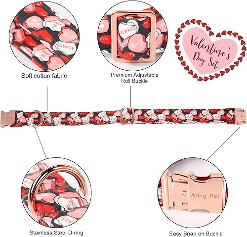 Miniatura 5 de ARING PET Collar de perro de otoño, lindo collar de perro amarillo con lazo, ajustable de algodón con hojas de otoño, pajarita con hebilla de metal