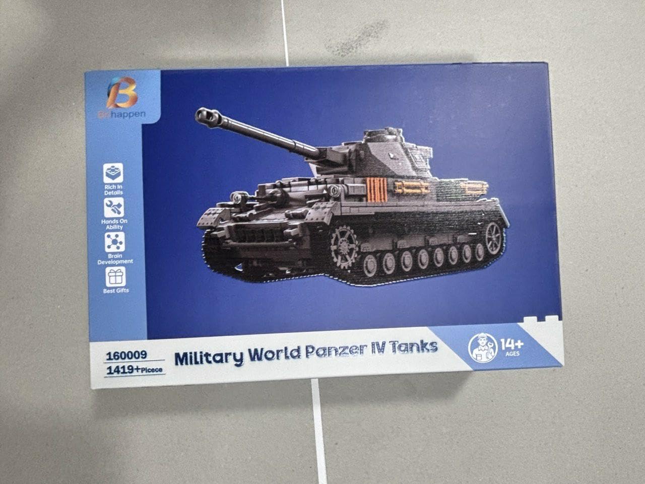 WW2 - Set di blocchi da costruzione per carri armati militari, modello di costruzione, da collezione, regalo per adulti e bambini, 1419 pezzi