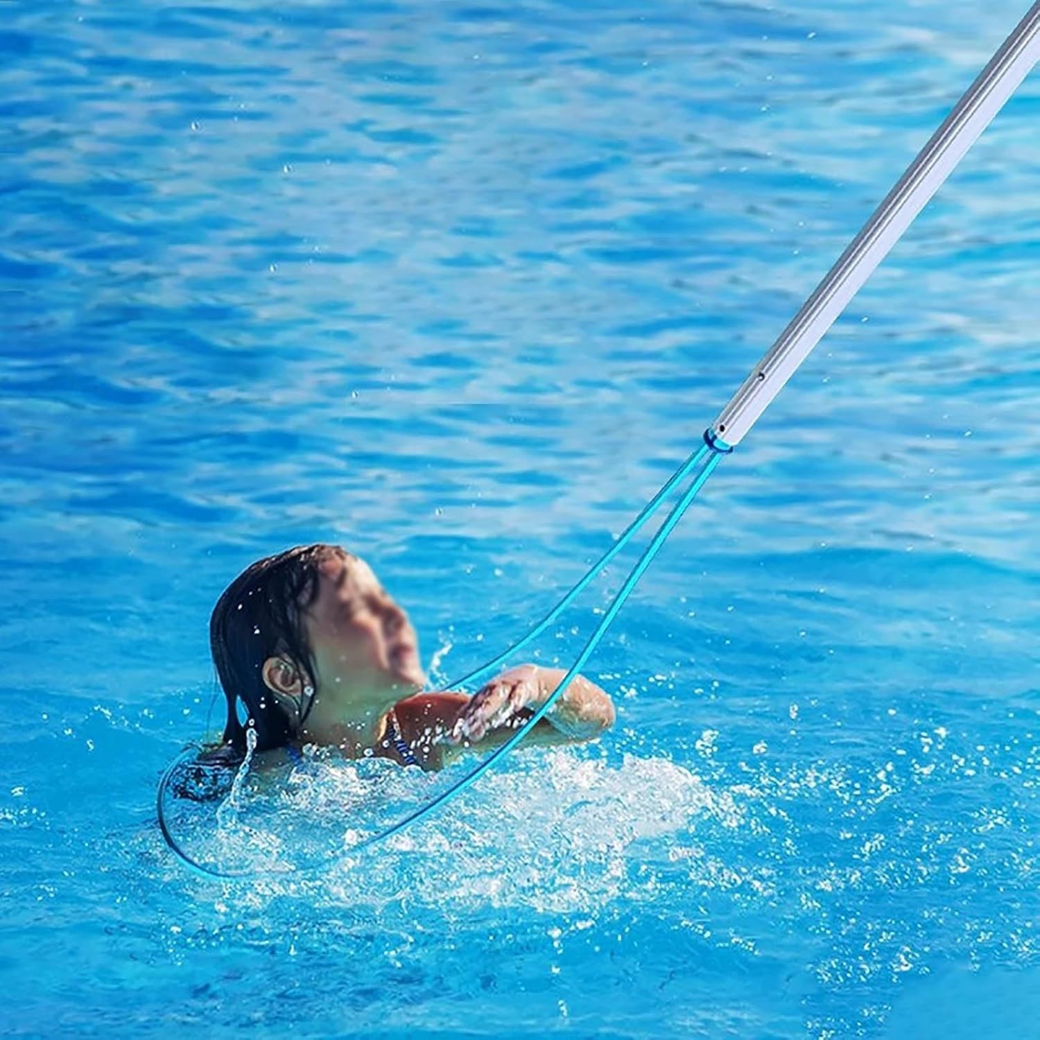 Pértiga de Rescate, pértiga de Rescate Ajustable de Alta Resistencia con Gancho - Equipo de Emergencia telescópico de 3,6 m para Piscinas - Herramienta Esencial para Salvar Vidas en Caso de