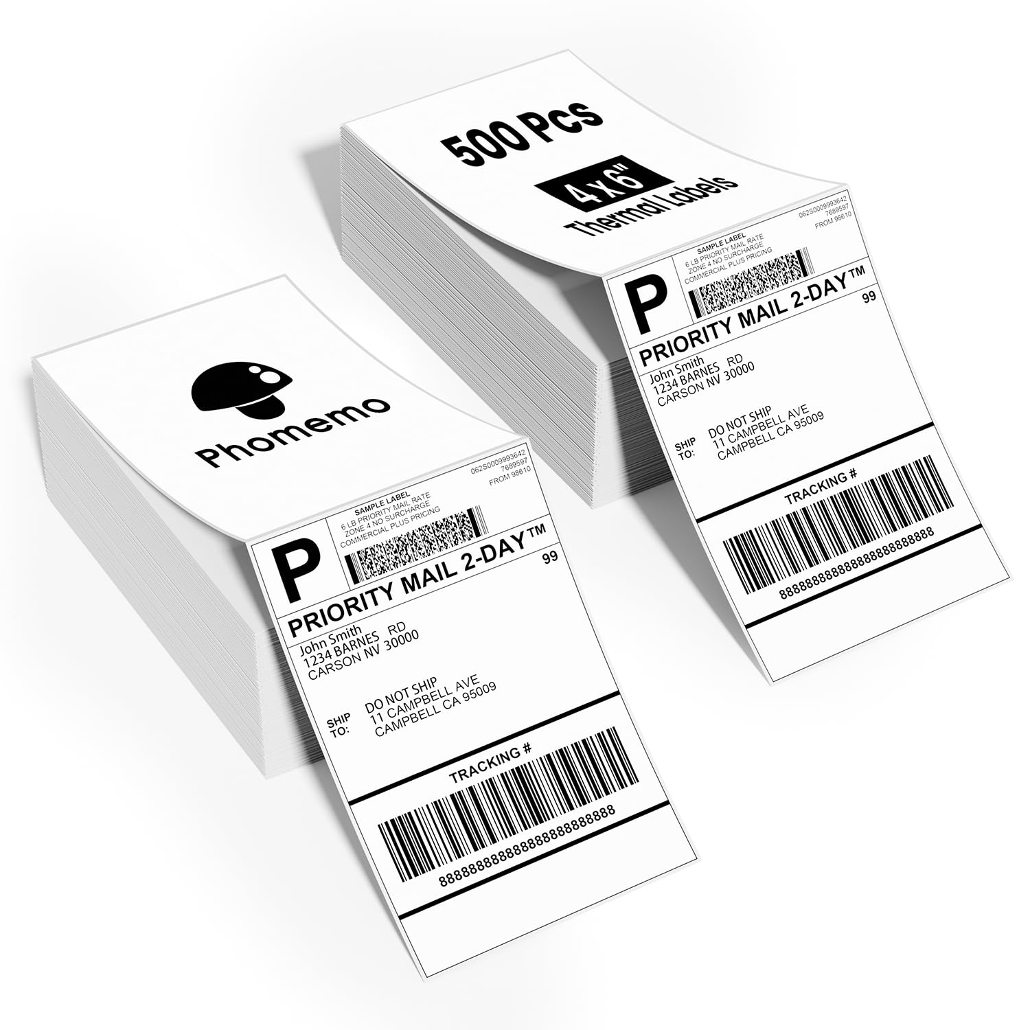 Phomemo 4x6 Shipping Labels, 1000 PCS Fan-Fold Thermal Labels-image-46