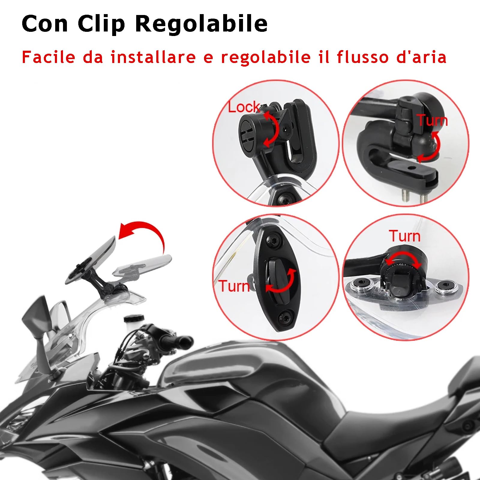 Toshi Oto Parabrezza Spoiler Parabrezza Allargato Bordo Deflettore Vento Per Oto Universale - Foto 10