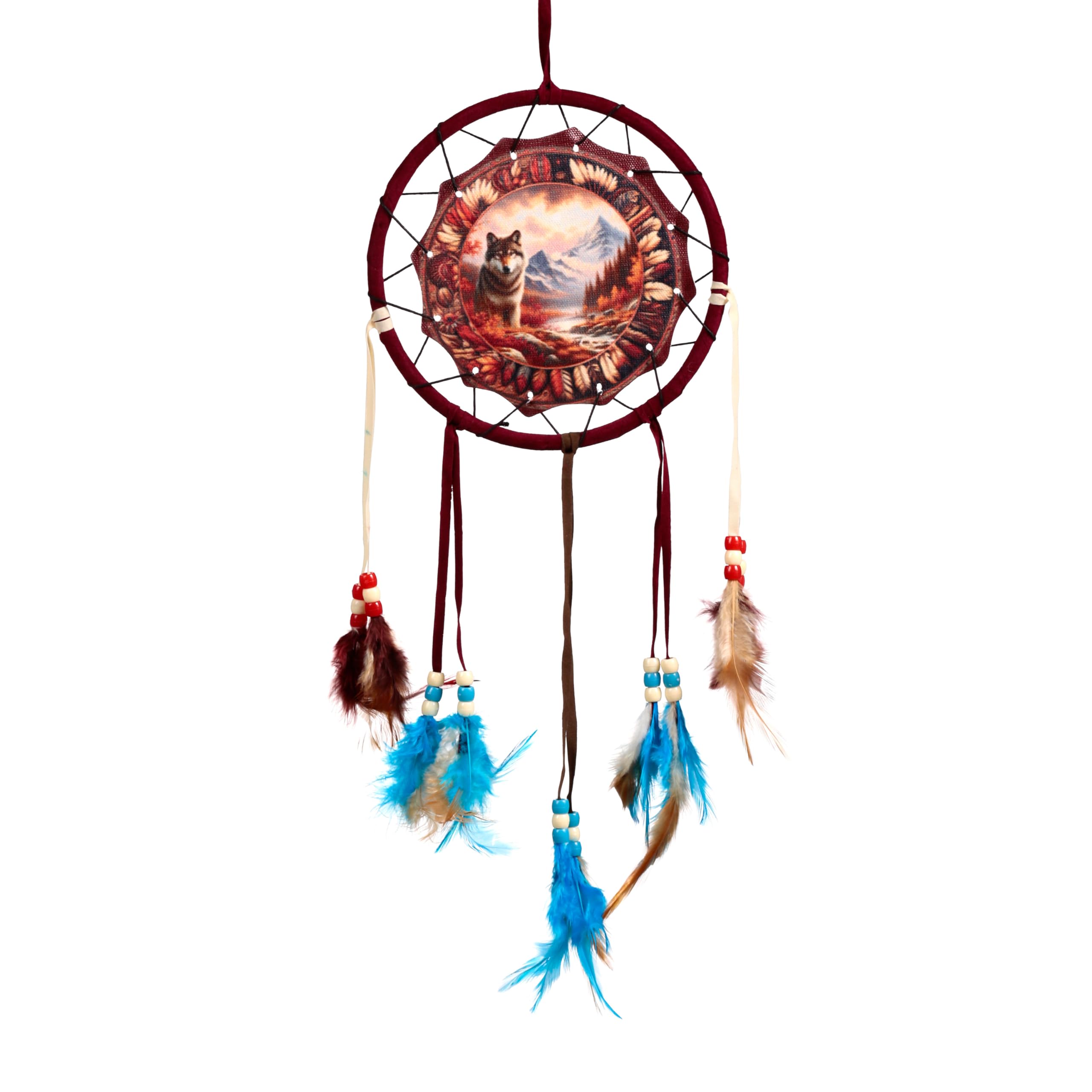 Puckator Autumnal Wolf Dreamcatcher 16cm