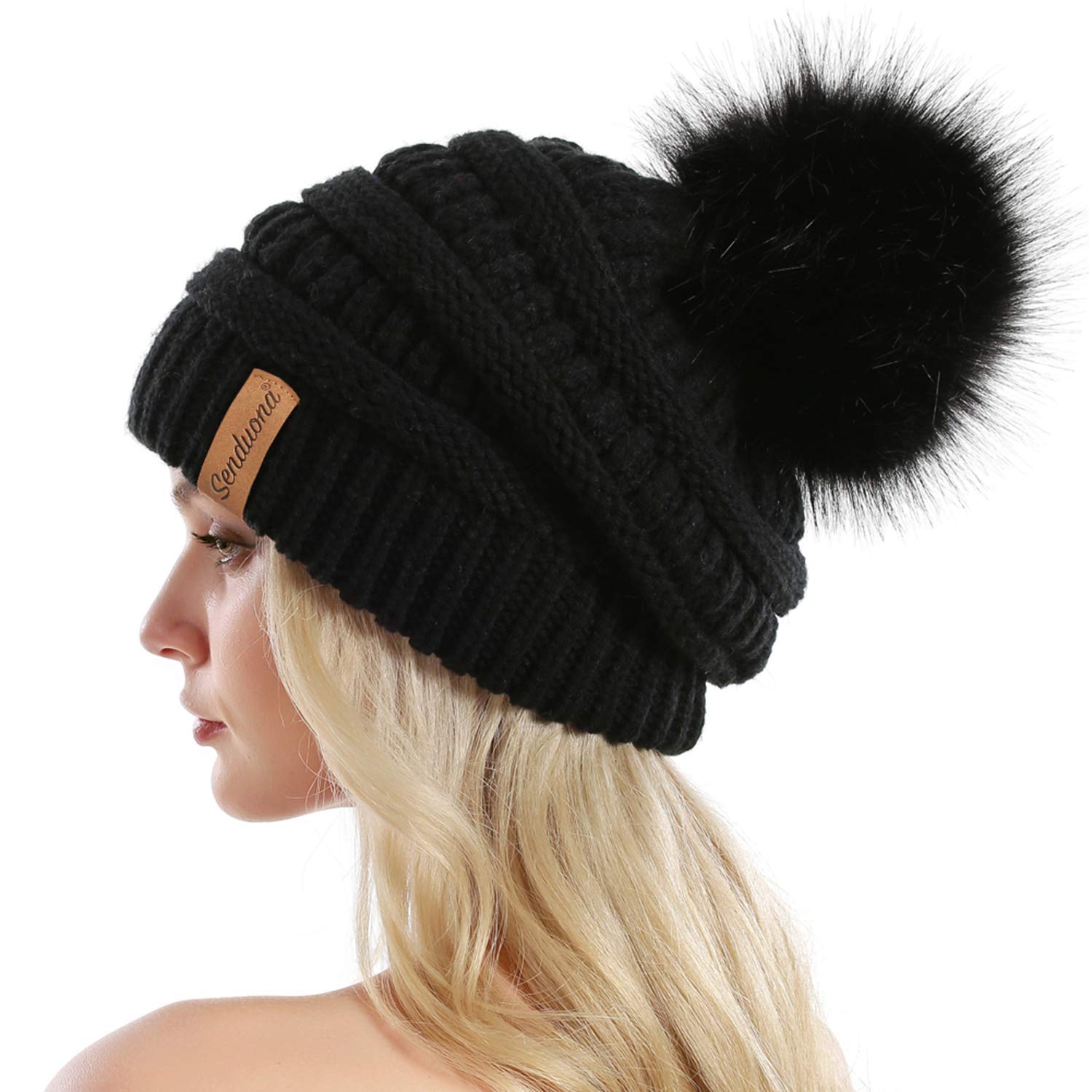 HEYANN Chapeau D'hiver Pour Femme, Joli Bonnet D'hiver En