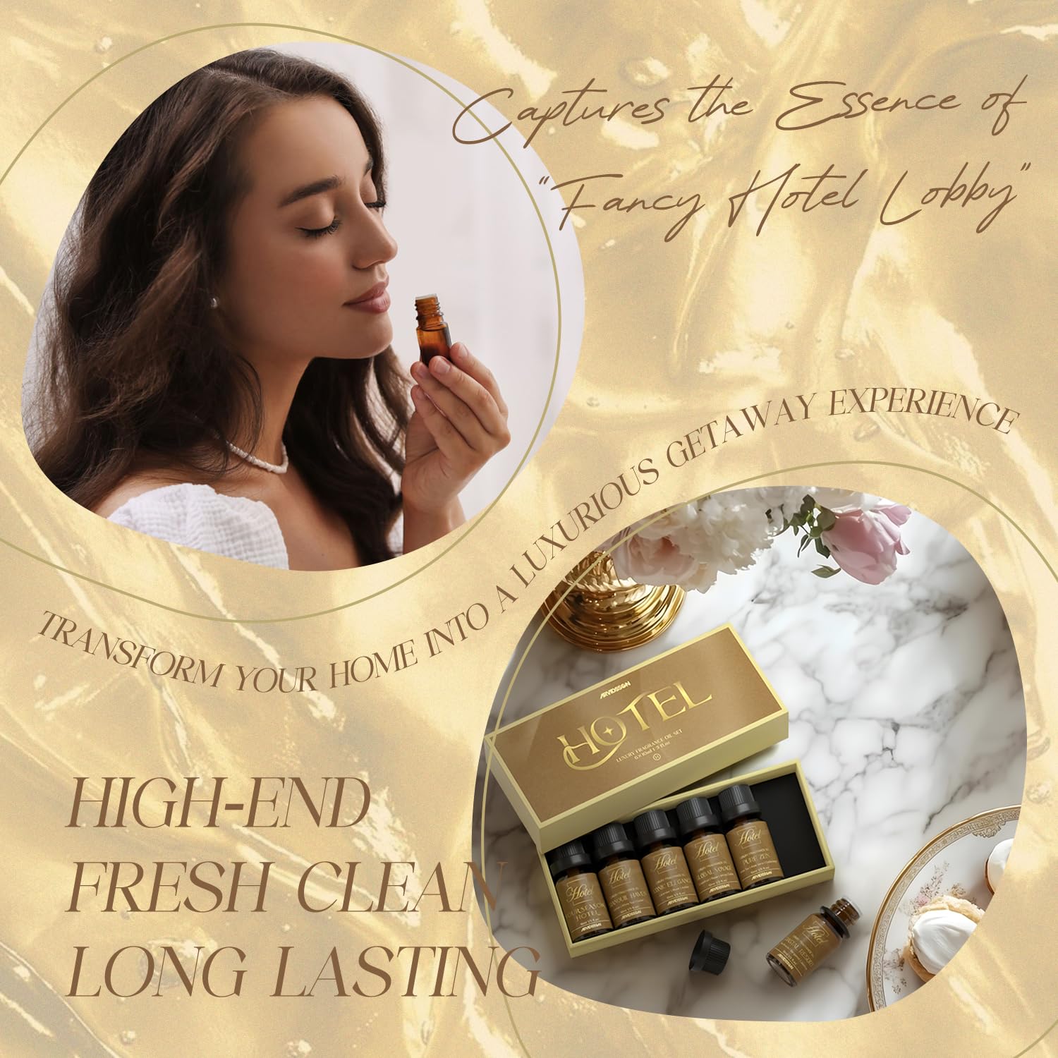 ARVIDSSON Hotel Diffusoröle Geschenkset - Hotel ätherische Öle für Diffusor, Luxus Duftöle inspiriert von 5 Sterne Hotels Duft, Geschenk für Frauen und Männer