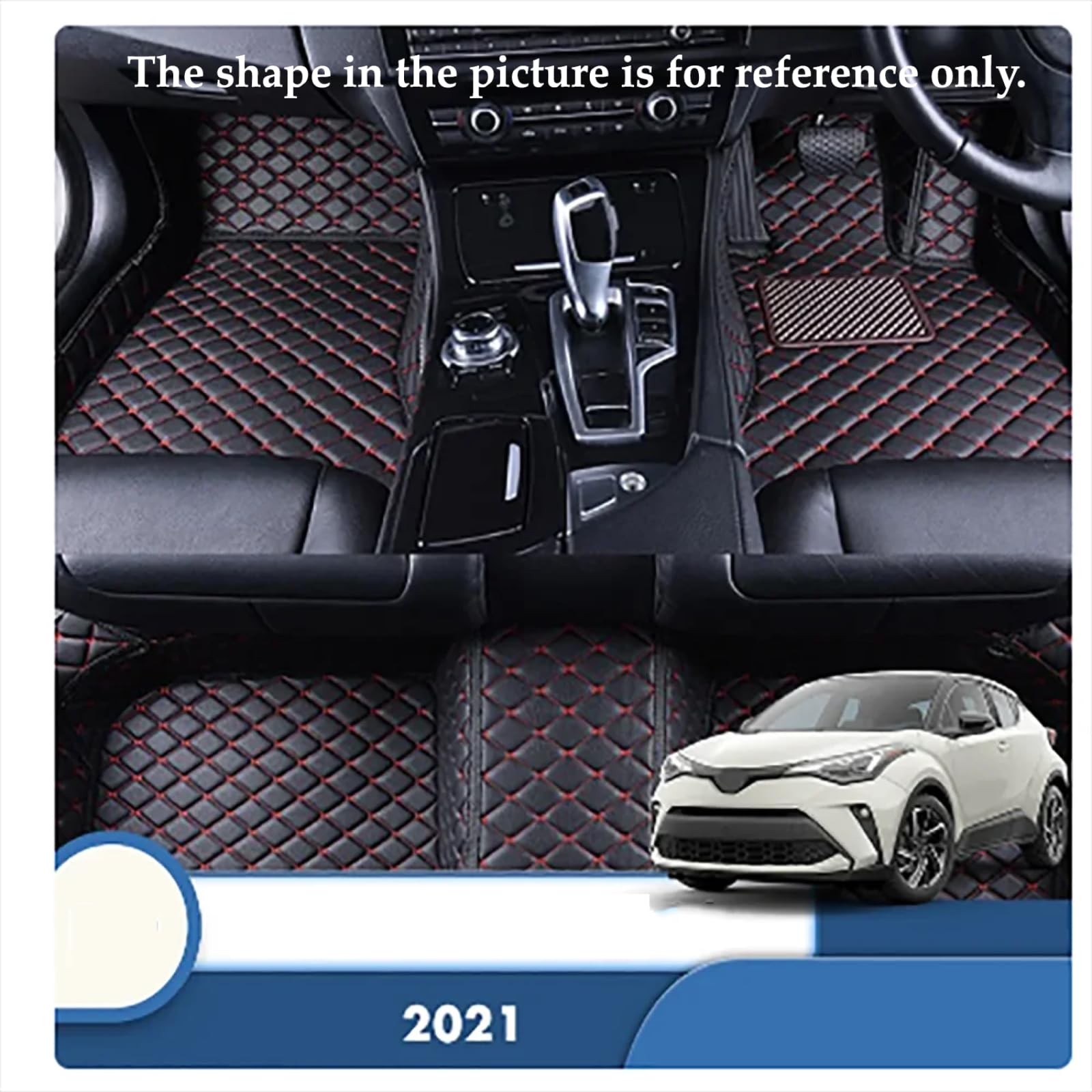 Dywaniki Samochodowe dla Toyota C-HR CHR Hybrid 2021, Akcesoria do wnętrz samochodowych Pokrowce na dywaniki Dywaniki samochodowe Dywaniki samochodowe