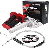 Vista 15 de JFG RACING Conjunto de Acelerador para Motocicleta, 7/8" 22mm Puños de Acelerador de Giro Rápido Con Cable de Acelerador Aleación de Aluminio