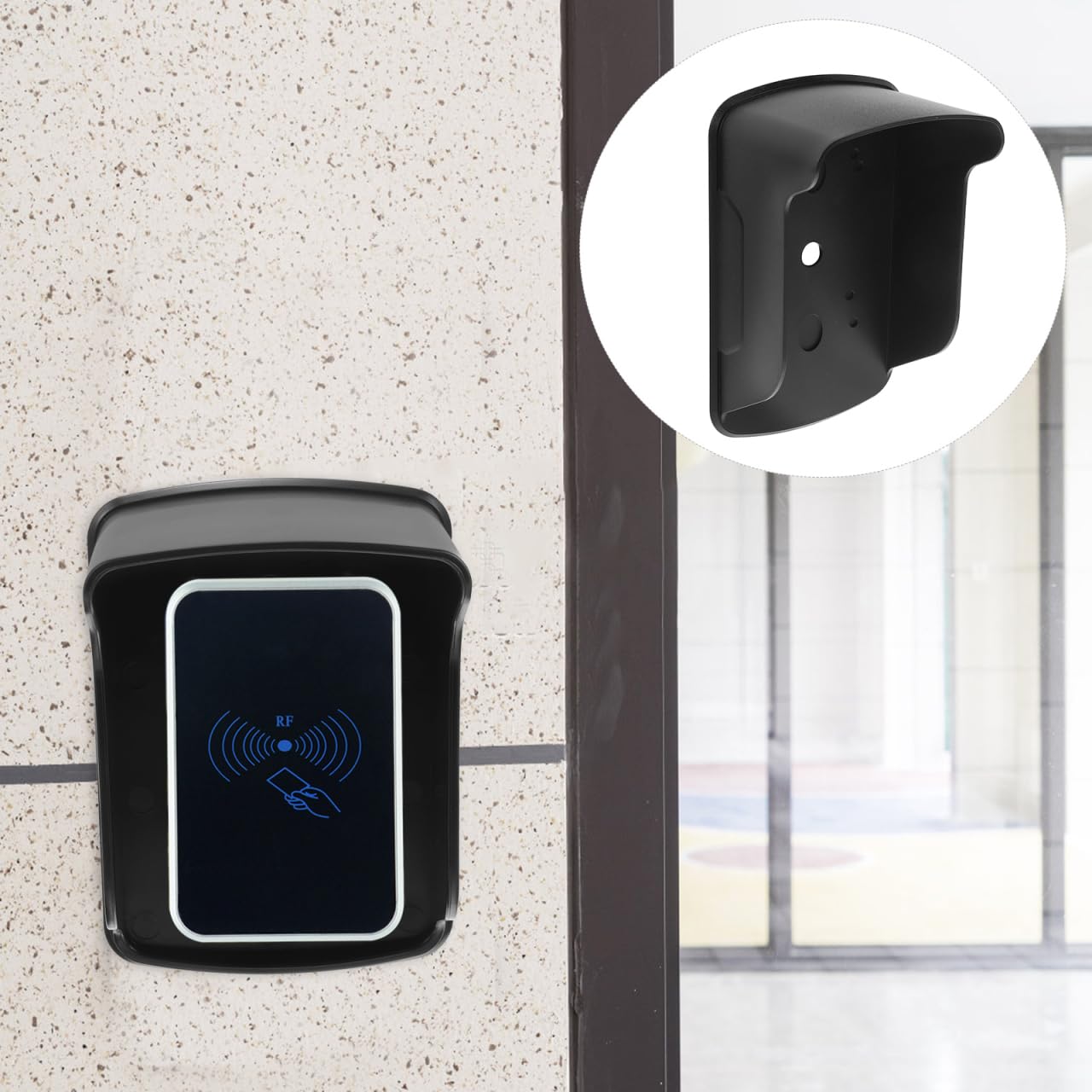 Angoily Cubierta De Lluvia para Máquina De Control De Acceso Protector Impermeable para Timbre E Intercomunicador Fácil Instalación 6.7X4.1X3.1 Pulgadas para Exteriores