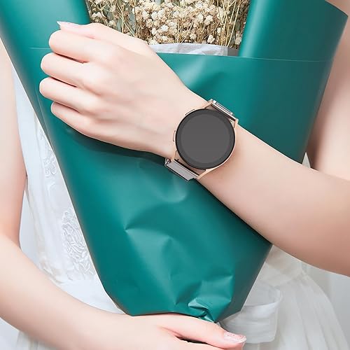 Miniatura 6 de Meliya Correa de metal compatible con Samsung Galaxy Watch 6 Band 1.575 in 1.732 in, Galaxy Watch 6 Classic Band 1.693 in 1.850 in, correa de