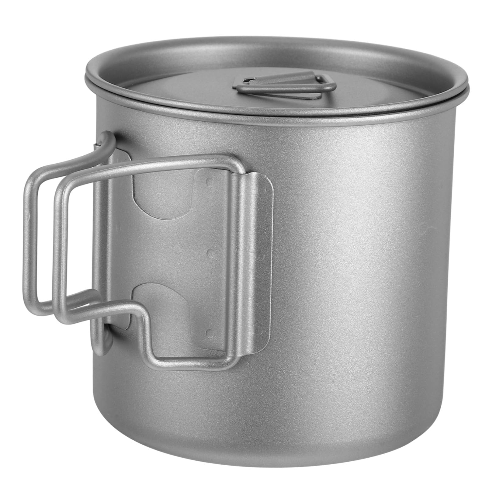 TOYANDONA Tazza da Campeggio in Titanio con Coperchio Tazza da Caffè Pieghevole e Portatile per Escursionismo all Aperto Cucina e Bollitura Leggera e Salvaspazio