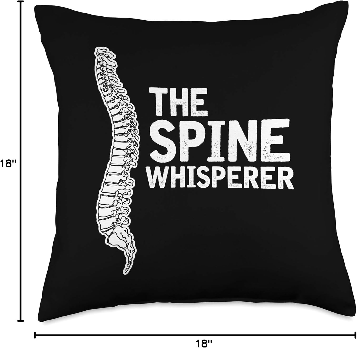 Spine Whisperer Gift for a Chiropractor Throw Pillow