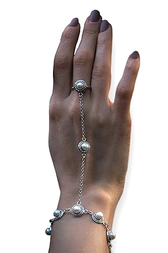 Miniatura 1 de Sterling silver hand chain"Arabica"