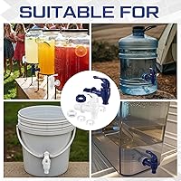 Vista 9 de Honoson 12 juegos de grifos de repuesto sin BPA, palancas de boquilla reutilizables para válvula de grifo para riego al aire libre, barril