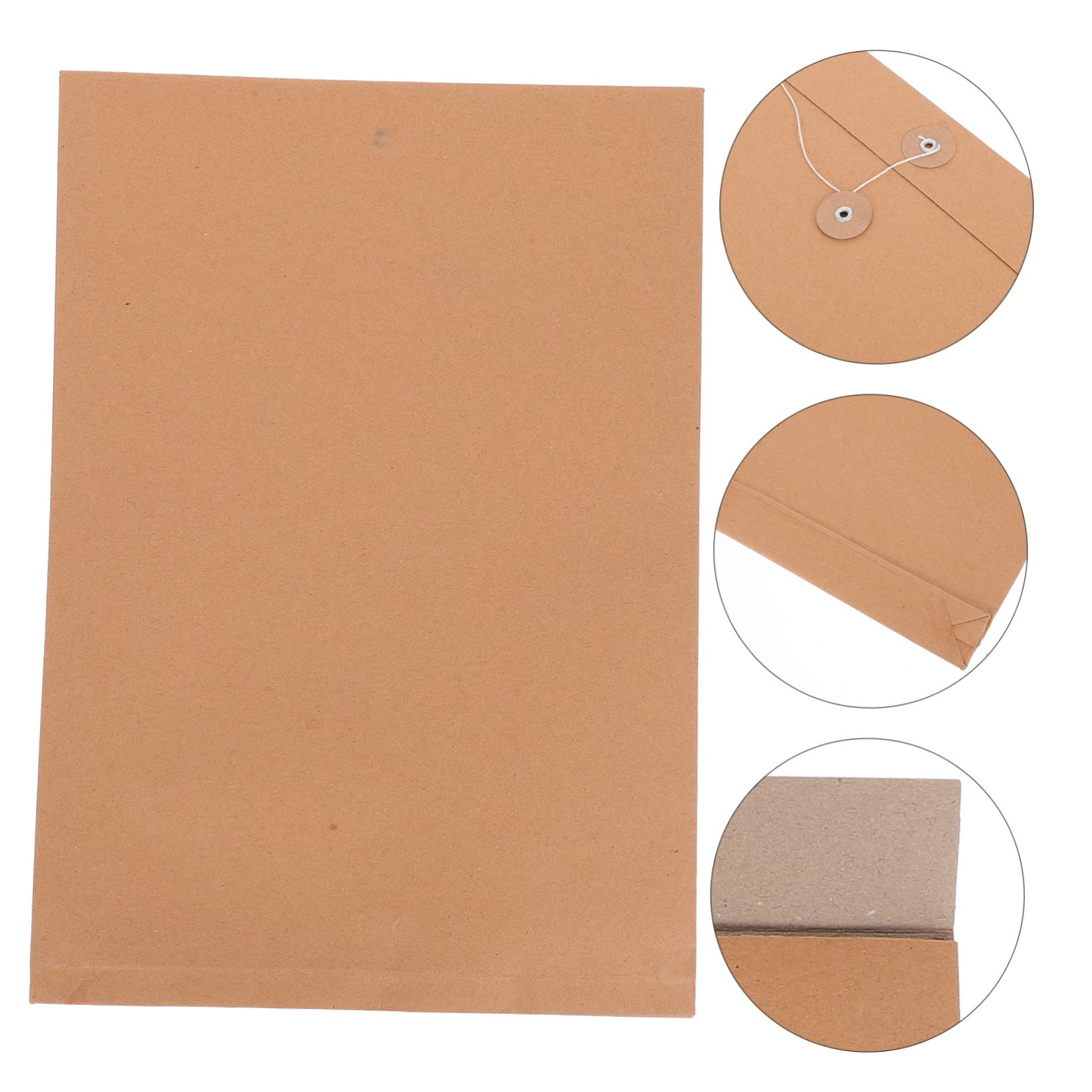 OSALADI 25pezzi Cartella Portadocumenti in Carta Kraft Organizer Per Documenti Busta Formato Leggera Ed Elegante Per Ufficio Scuola e Viaggi Lavoro