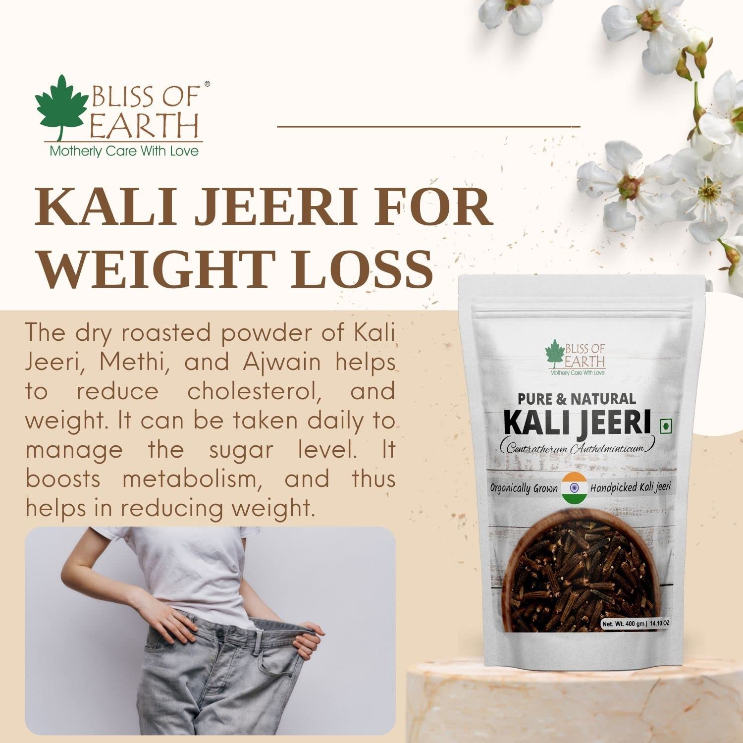 Bliss of Earth 100gm Kali Jeeri Bitter Cumin, Kadwa Jeera &100gm Star Anise Whole spices, Chakra Phool,Organic Good for Health - Image 9 thumbnail