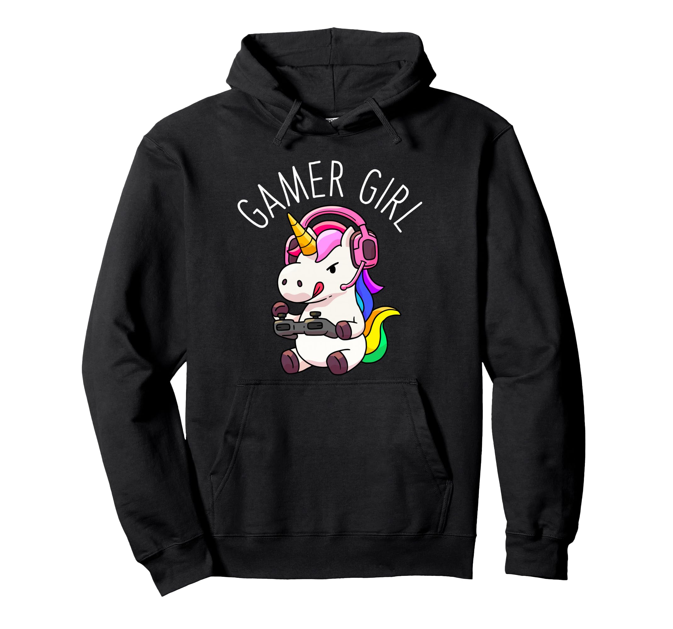 Gamer Girl Unicorn Gaming Cute Video Game Gift Women Girls Pullover Hoodie