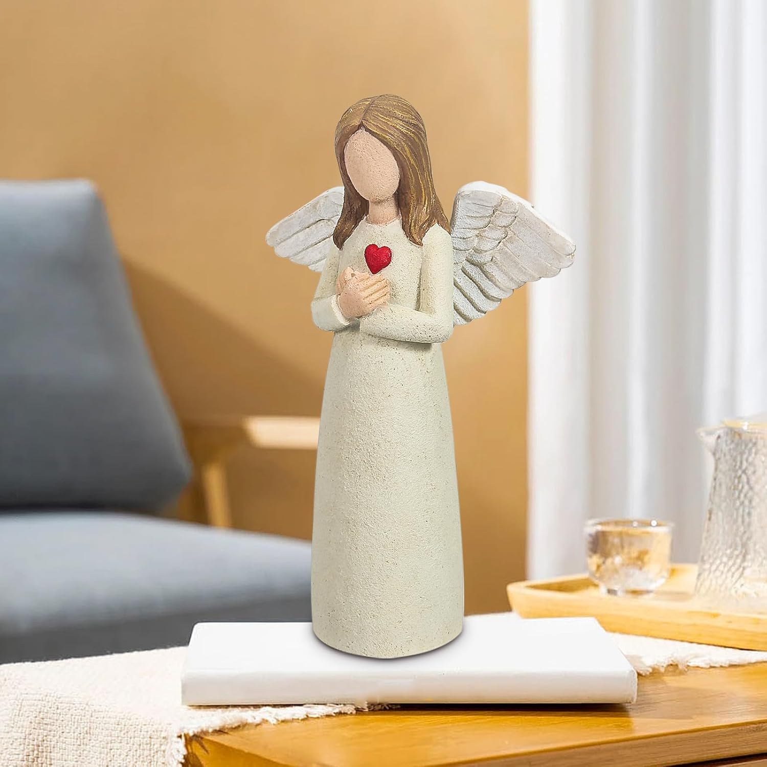 Angel of Remembrance Figurine, Sympathy Gifts for Loss of Loved One, Memorial Statue Gifts for Bereavement, Guardian Angel Gifts for Women - Image 3