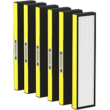 6 Pack FLT5000 True HEPA Replacement Filter C for Purifier AC5000, AC5000E, AC5250PT, AC5350B, AC5350BCA, AC5350W, AC5300B, CDAP5500B, AP2800CA