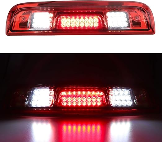 Tresound for 2014-2018 Chevrolet Silverado/GMC Sierra 1500 2500HD 3500HD 3rd Third Brake Light Cargo Light High Mount Lamp LED Stop Light (Red)